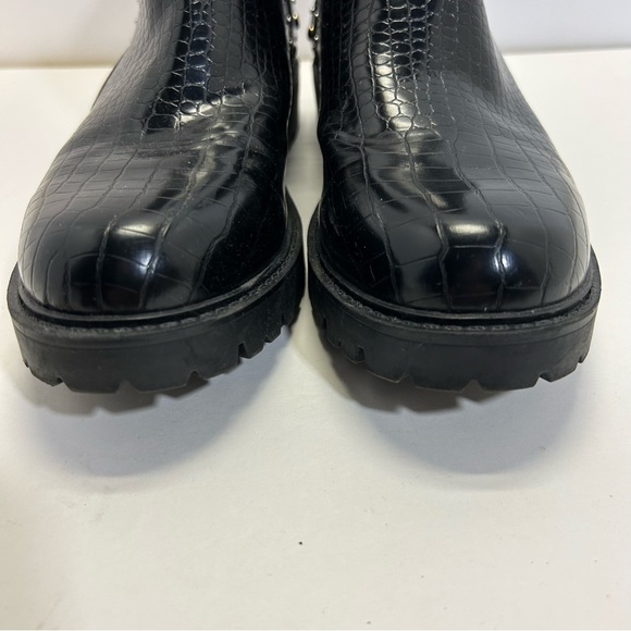 Charles by Charles David Black Radar Chelsea Boots size 9 chunky studded - Picture 4 of 10